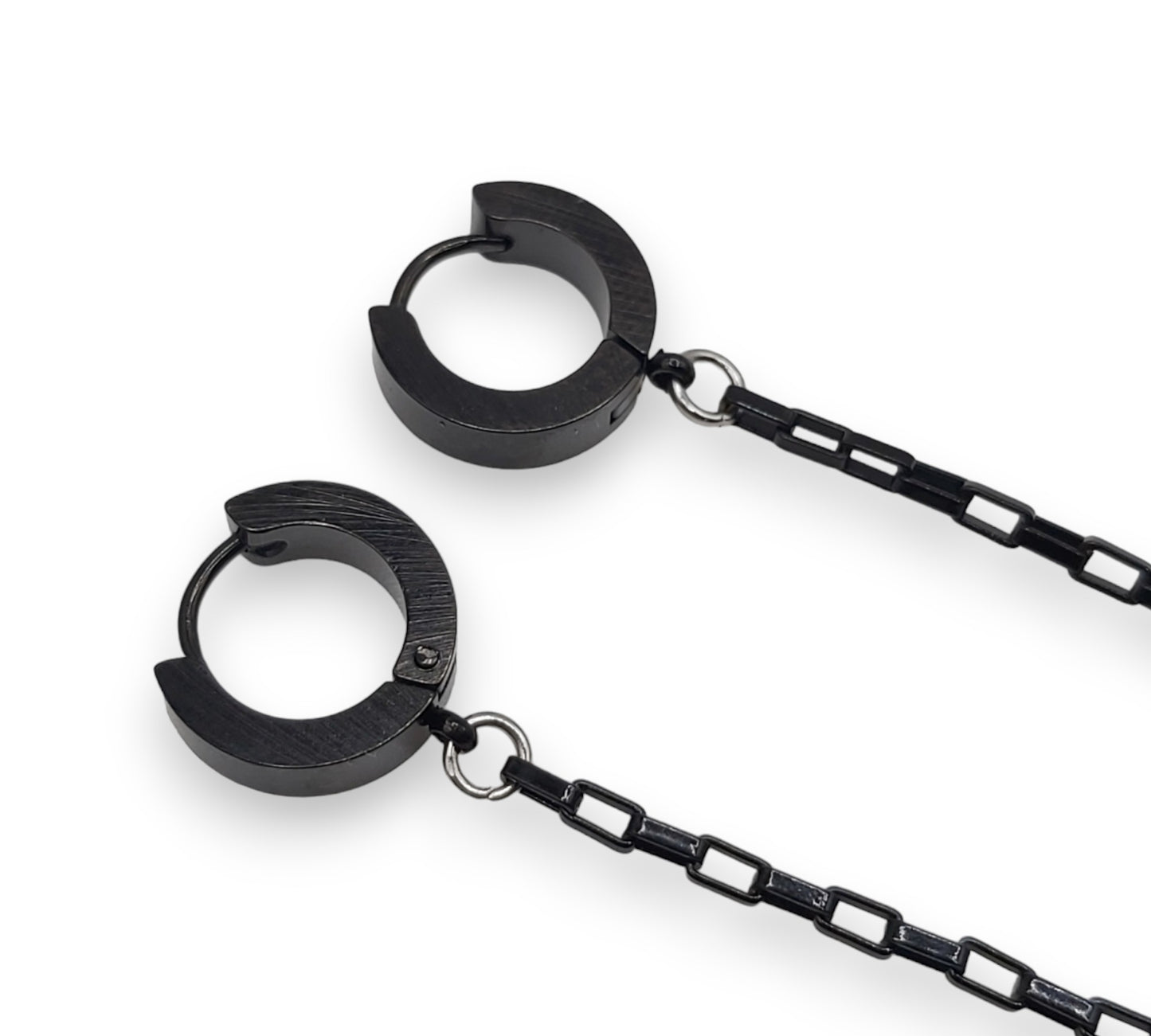 Black Cable Chain EarLinks - Wireless Earbuds