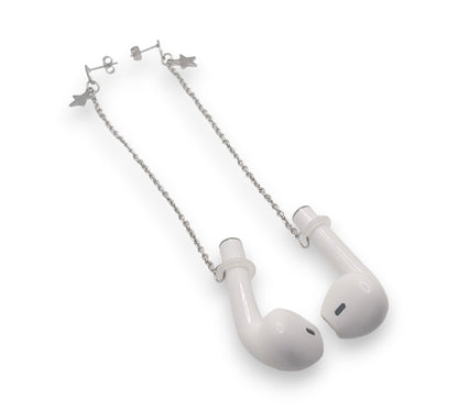 Pendientes y orejeras antipérdida Silver Star para auriculares/auriculares inalámbricos