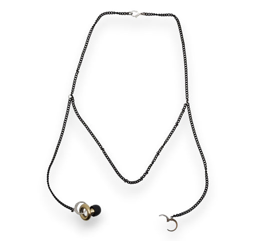 Black EarLink Necklace