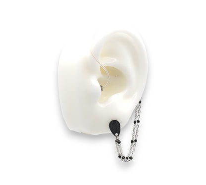EarLinks en chaîne détaillée noire - Prothèses auditives