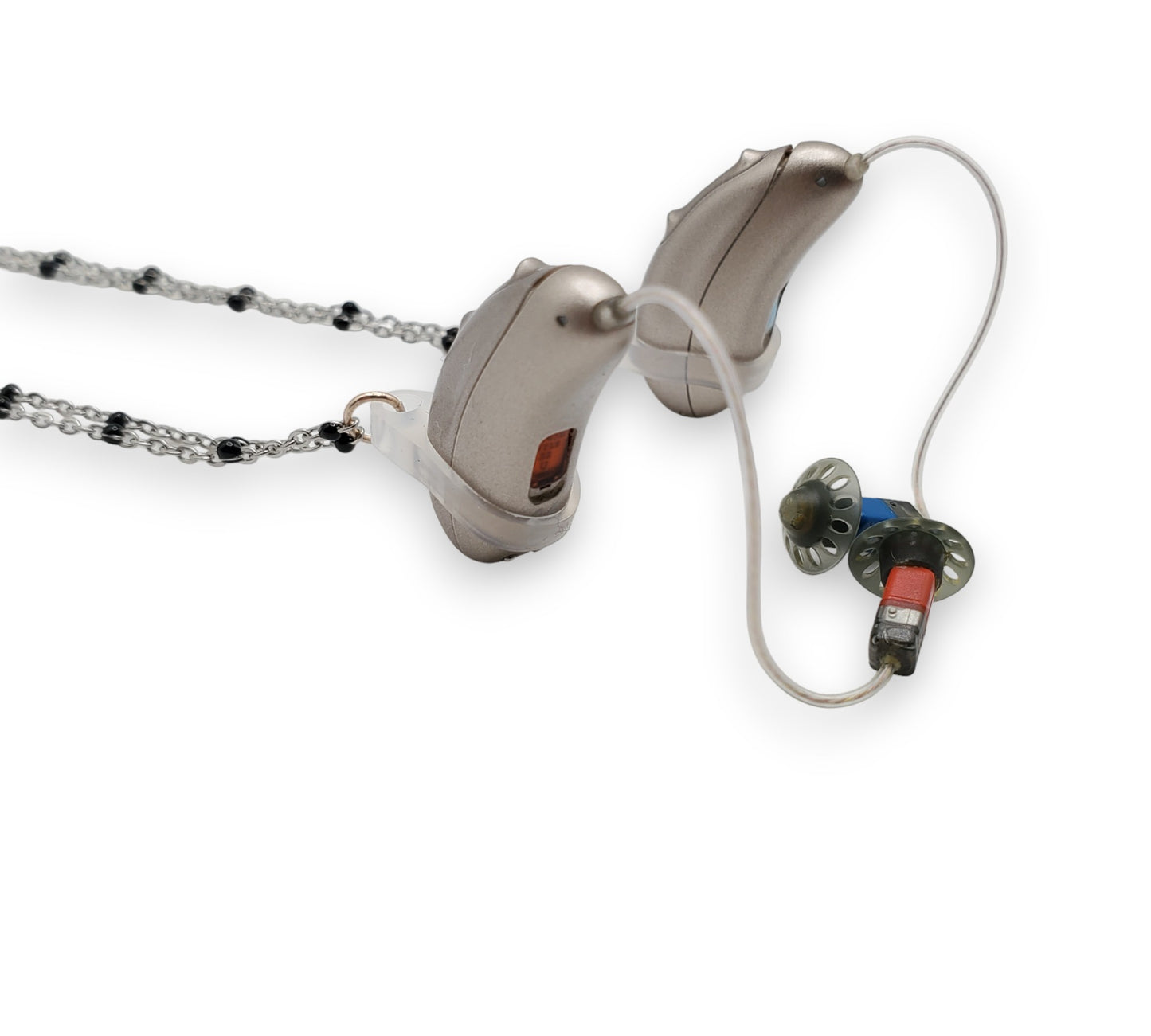 EarLinks en chaîne détaillée noire - Prothèses auditives