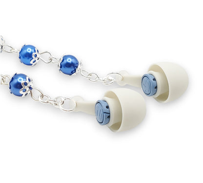 Blue Glass Pearl EarLinks