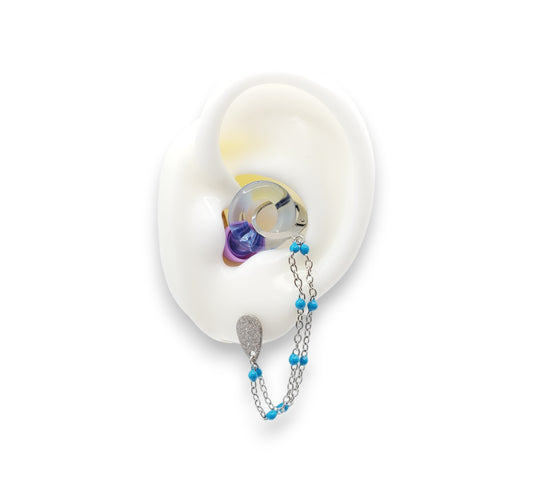 Blaue detaillierte EarLinks