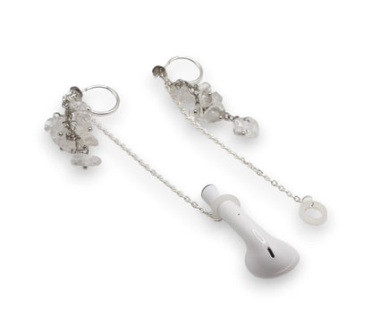 Pendientes antipérdida de piedras preciosas para auriculares/auriculares inalámbricos