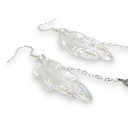 Pearlescent Feather EarLinks