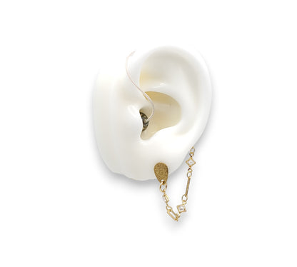 Dainty Gold Pearl EarLinks - Hearing Aids