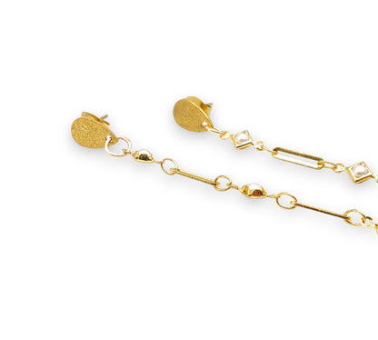 Dainty Gold Pearl EarLinks - Hearing Aids