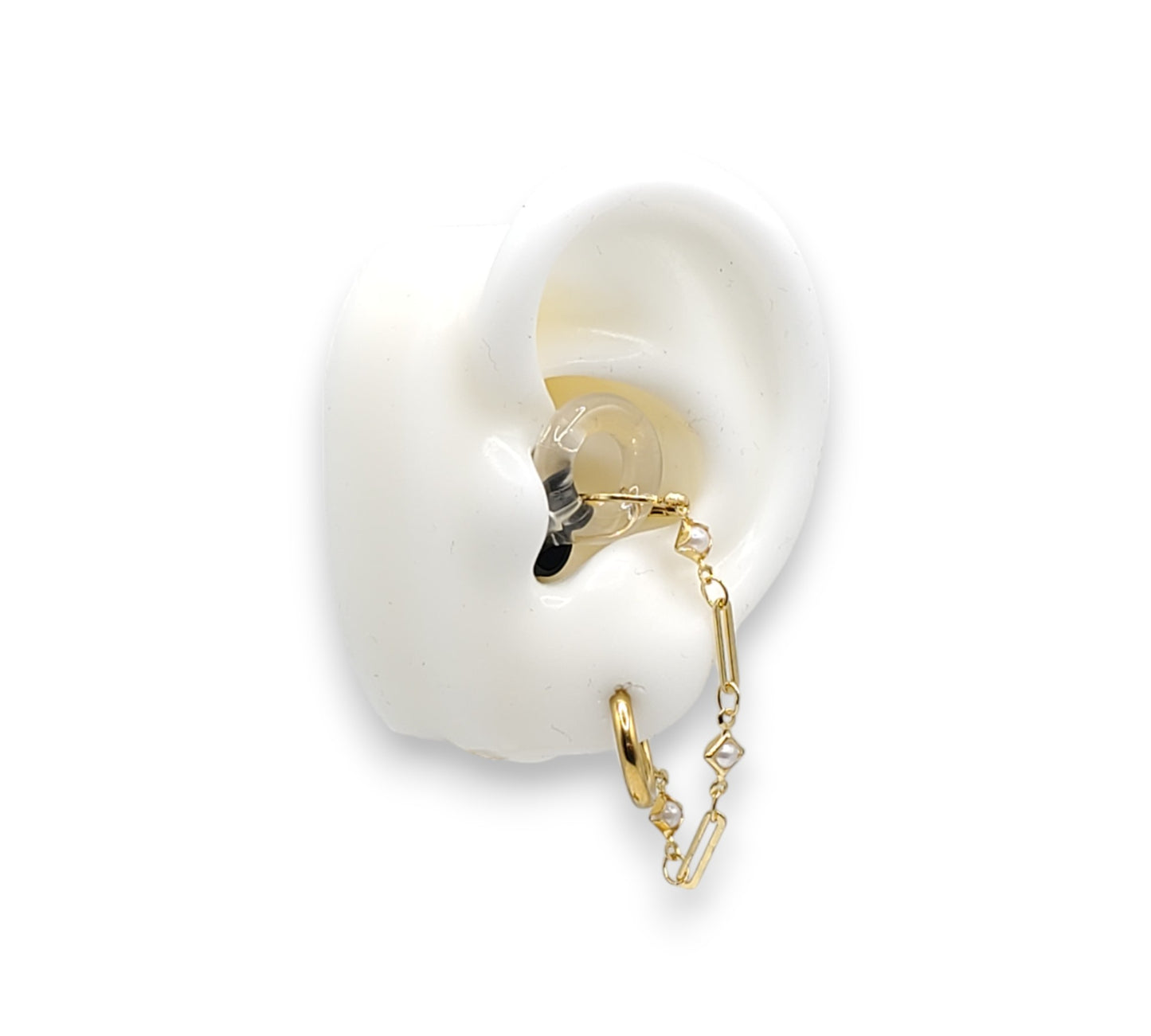 Dainty Gold Pearl EarLinks