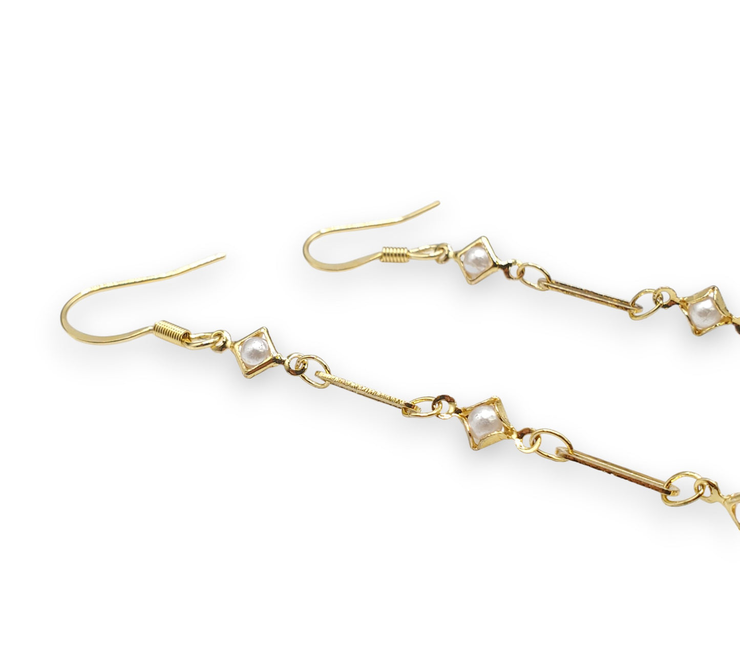 Dainty Gold Pearl EarLinks