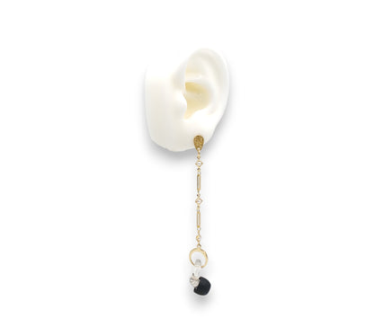 Dainty Gold Pearl EarLinks