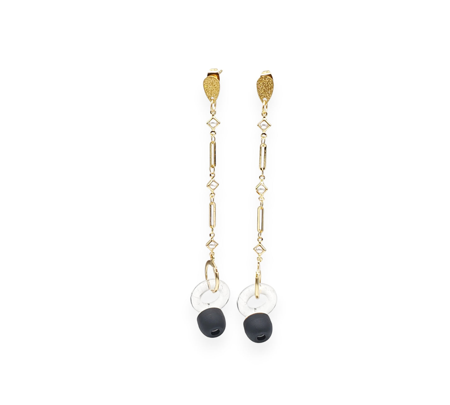 Dainty Gold Pearl EarLinks