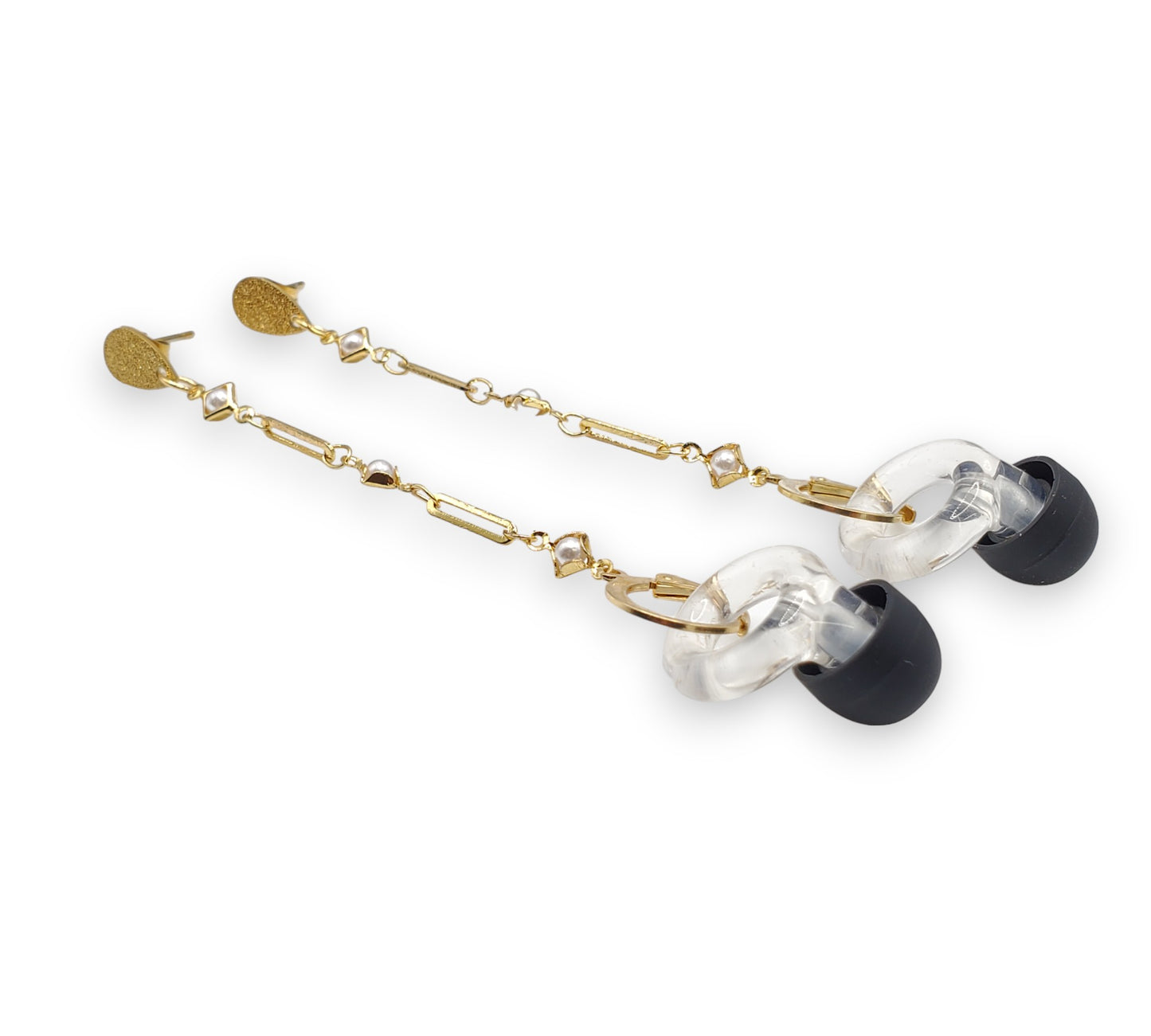 Dainty Gold Pearl EarLinks