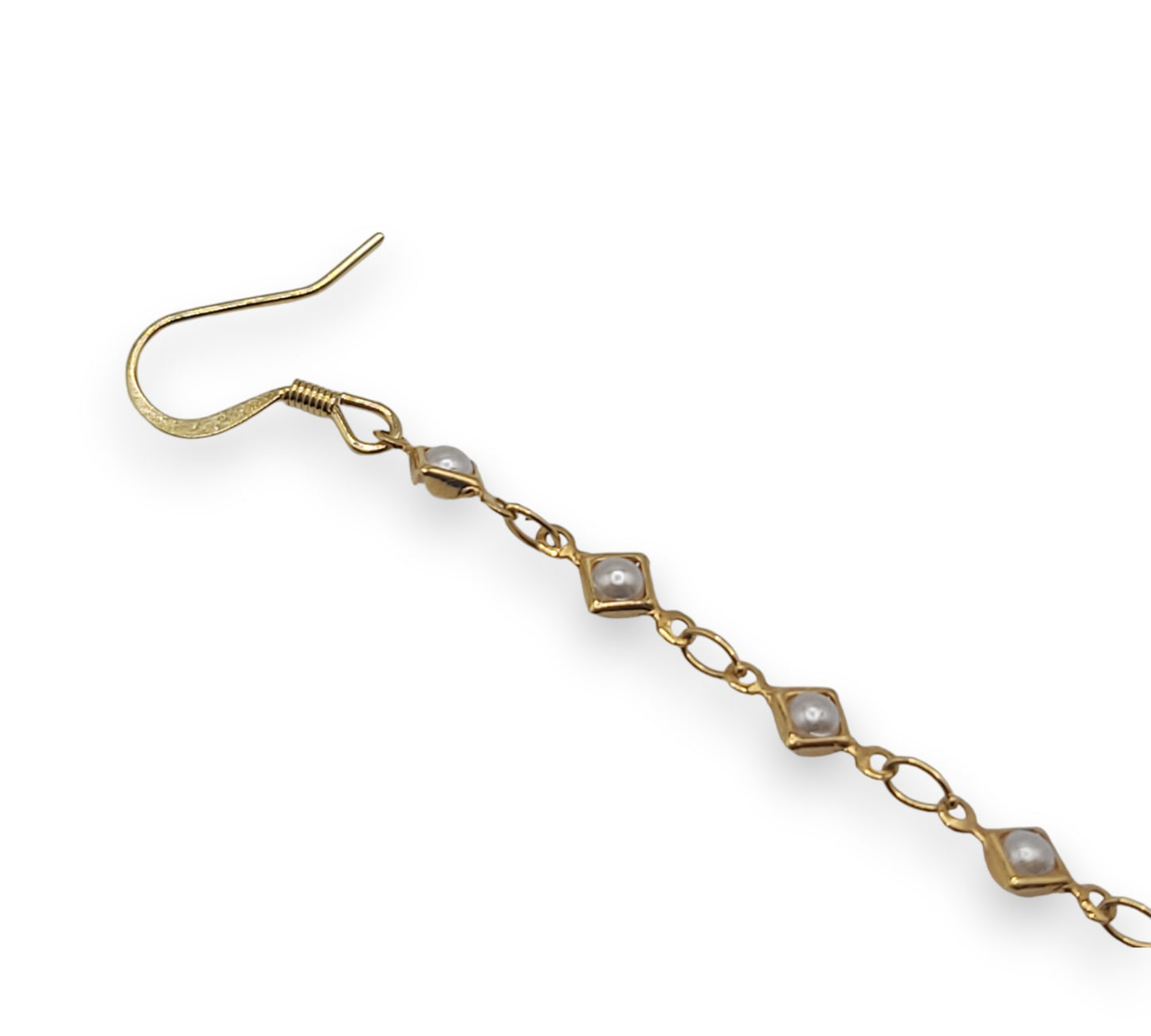 Dainty Gold Pearl EarLinks - Aides auditives