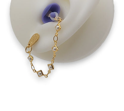 EarLinks de perlas de oro delicado