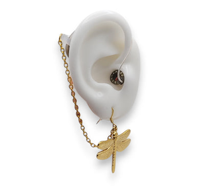 Libellen-Ohrringe für Hörgeräte