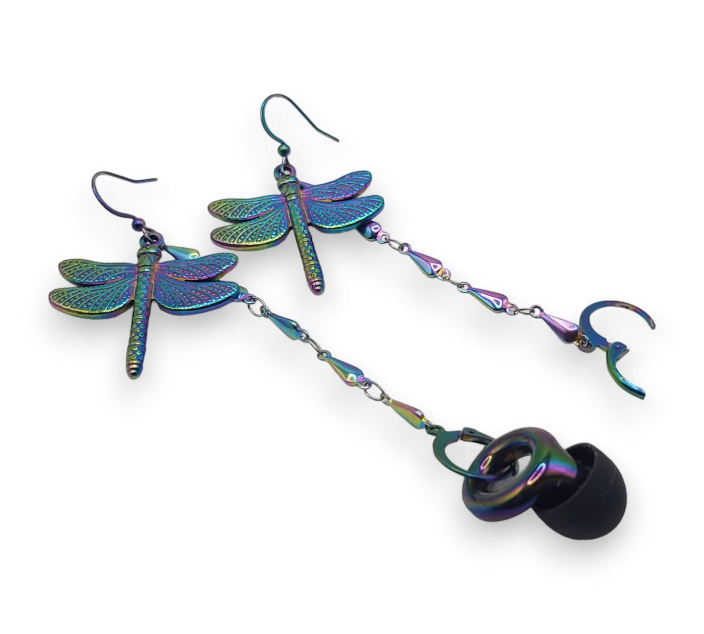 Iridescent Dragonfly EarLinks