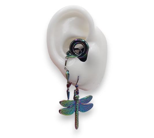 Iridescent Dragonfly EarLinks