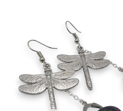 Dragonfly-oorknopjes (goud/zilver)