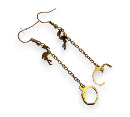 Gold Flamingo EarLinks