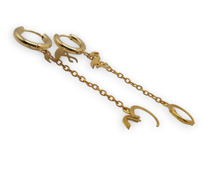 Gold Flamingo EarLinks