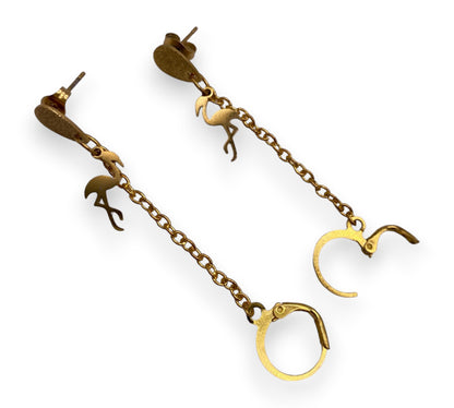 Gold Flamingo EarLinks