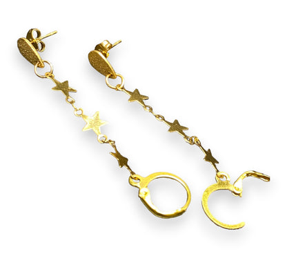 Gold Star Single Chain EarLinks