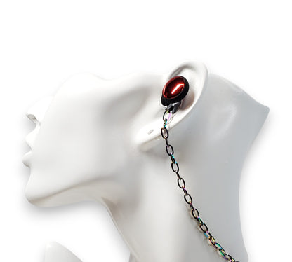 Iridescent EarLink Necklace