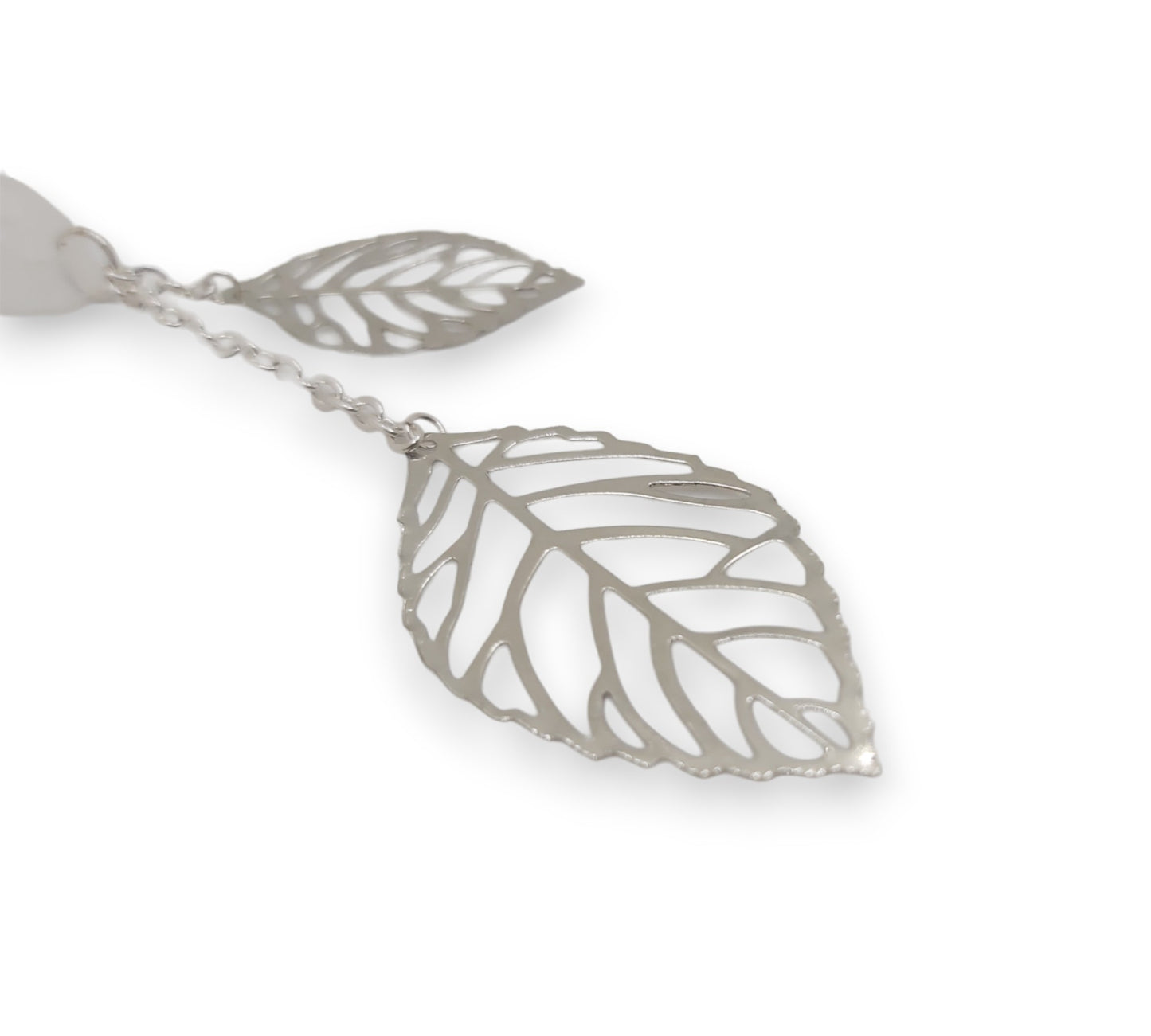 Silver Leaf EarLinks Pendant