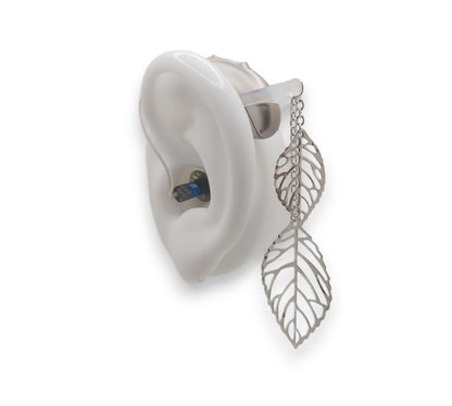 Silver Leaf EarLinks Pendant