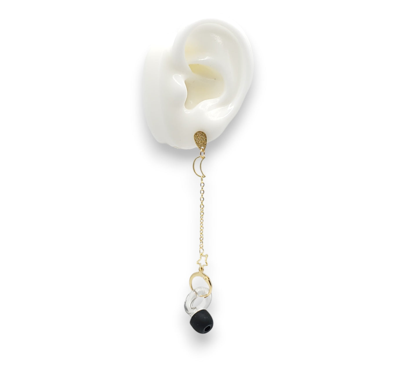 Moon and Star EarLinks (Gold/Silver)