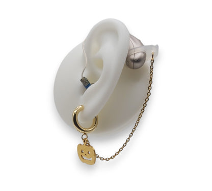 Boucles d'oreilles citrouille pour appareils auditifs