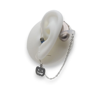 Boucles d'oreilles citrouille pour appareils auditifs
