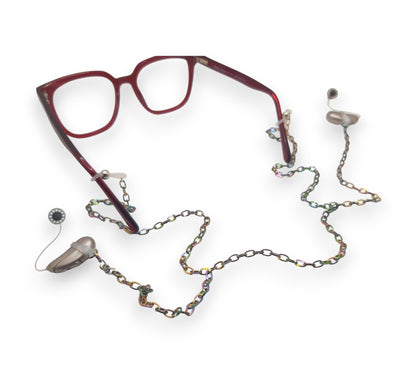 Regenbogen-Brillenkette für Schlaufen und Hörgeräte