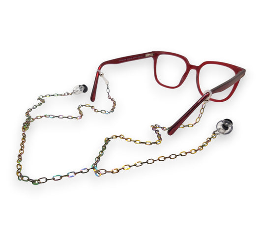 Cadena de gafas Rainbow para presillas y audífonos