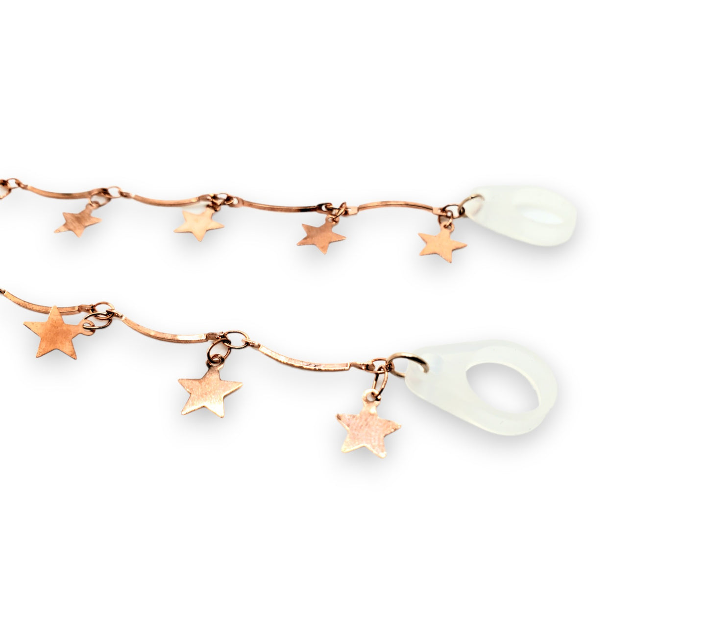 Rose Gold Star Chain EarLinks - Hearing Aids