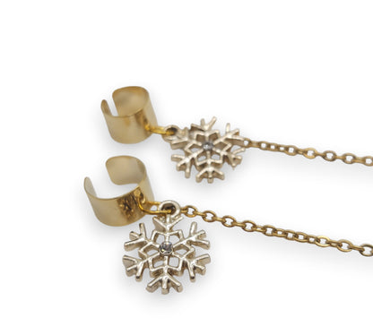 Snowflake EarLinks (Gold/Silver)