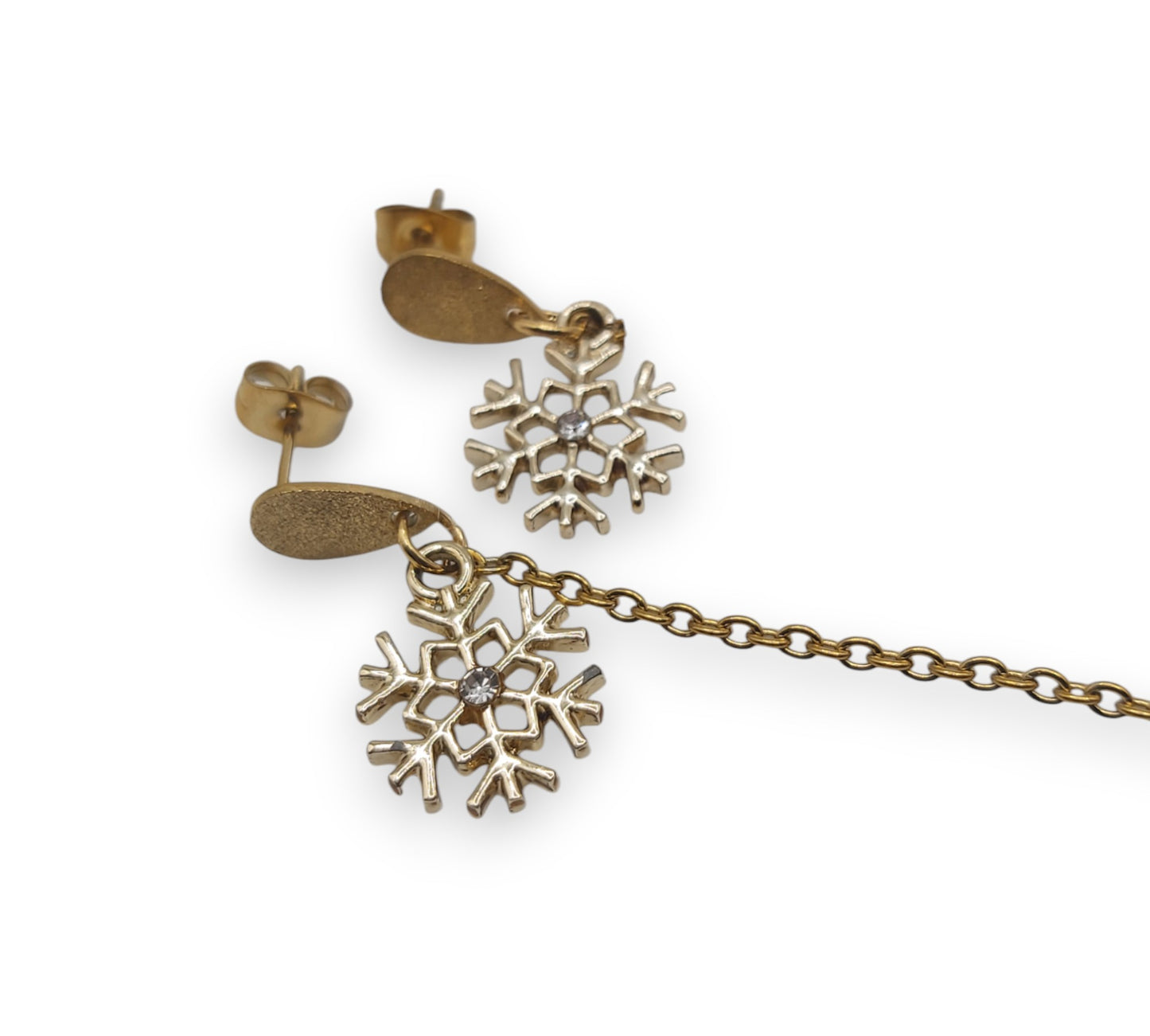 Snowflake EarLinks (Gold/Silver)- Hearing Aids