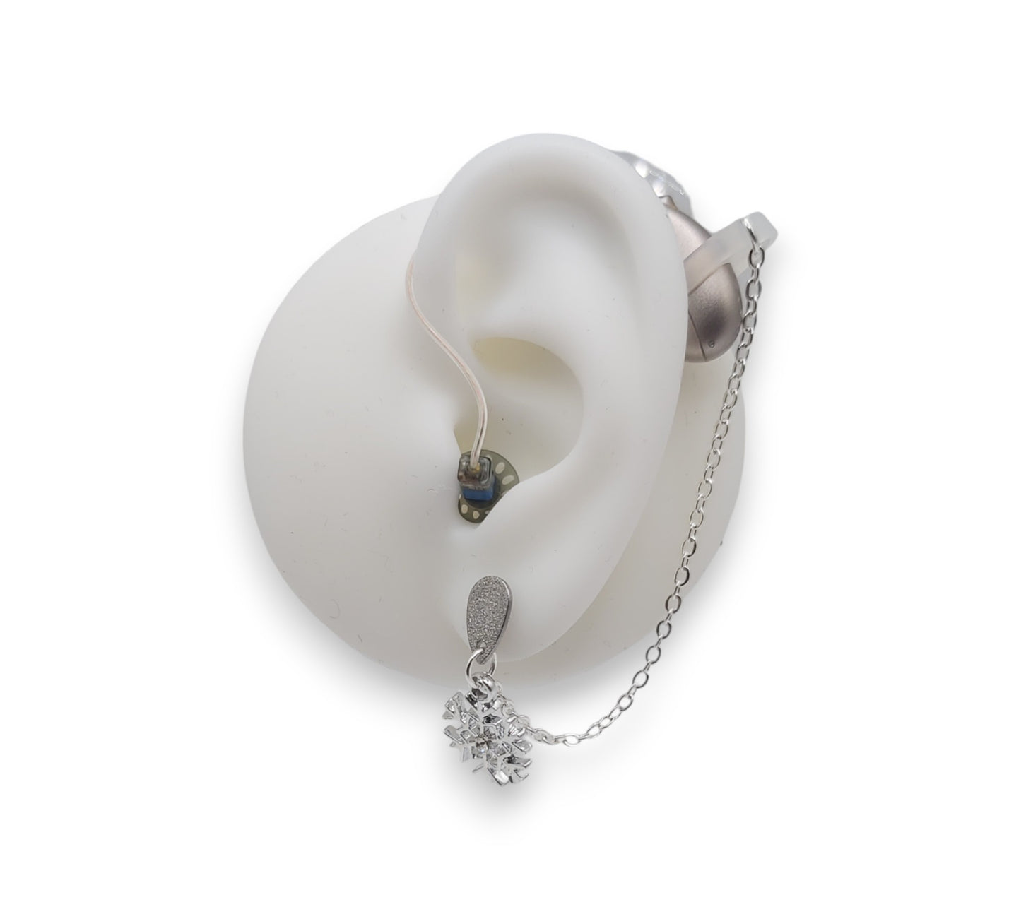 Snowflake EarLinks (Gold/Silver)- Hearing Aids