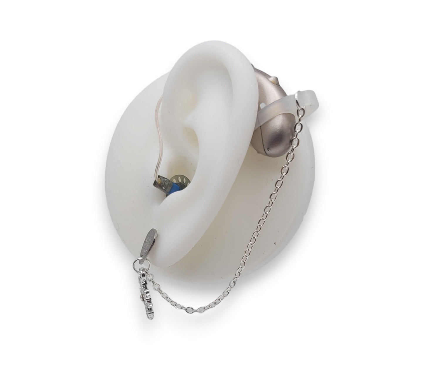 Snowflake EarLinks (Silver) - Hearing Aids