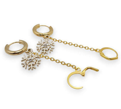 Snowflake EarLinks (Gold/Silver)