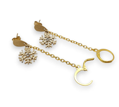 Snowflake EarLinks (Gold/Silver)