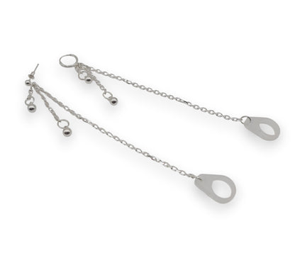 925 Sterling Silber Ohrringe für Hörgeräte