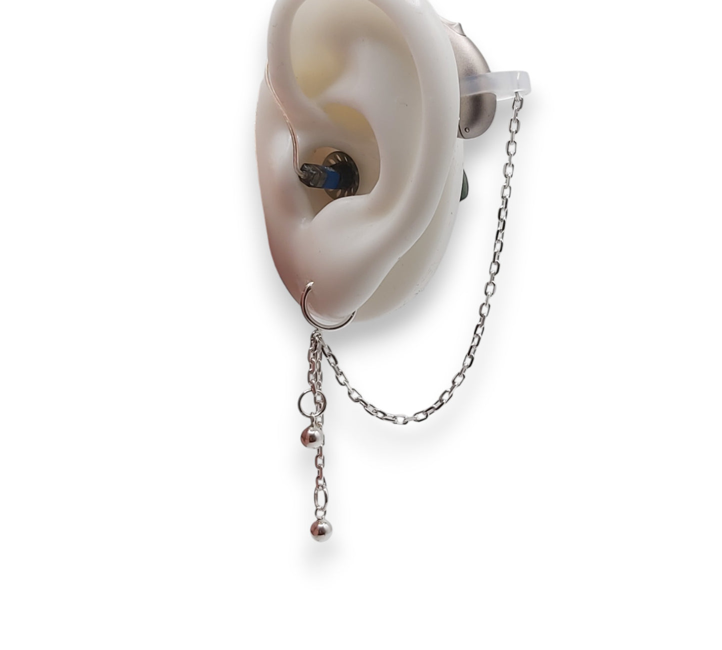 Pendientes de Plata de Ley 925 para audífonos
