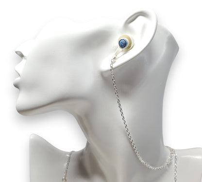 925 Sterling Silver EarLink Necklace