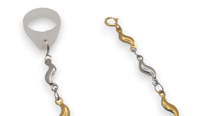 Two Tone EarLink Safety Chain