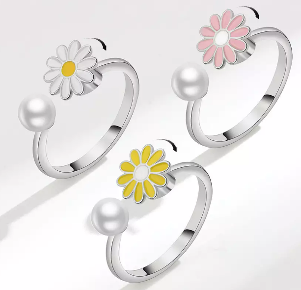 Bague tournante marguerite