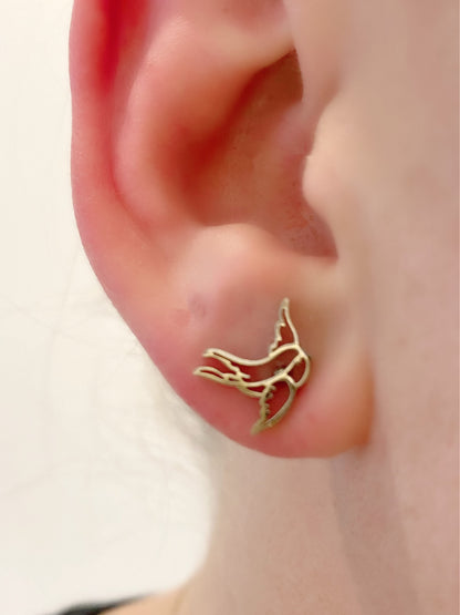 Surgical Steel Swallow Stud Earrings