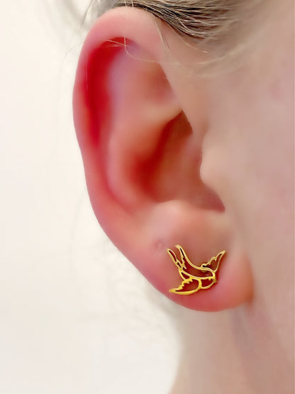 Surgical Steel Swallow Stud Earrings