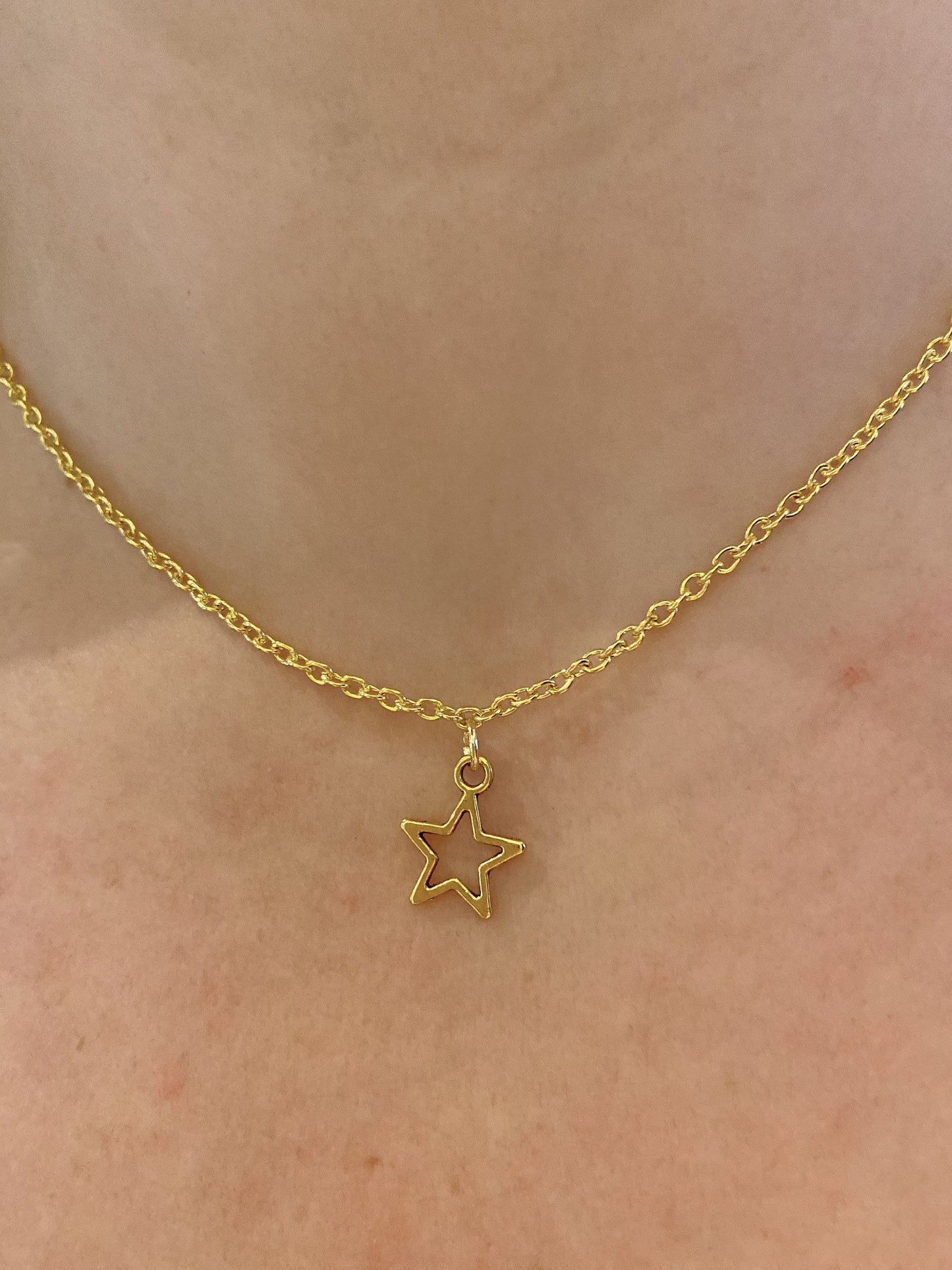 Gold Star EarLink Necklace