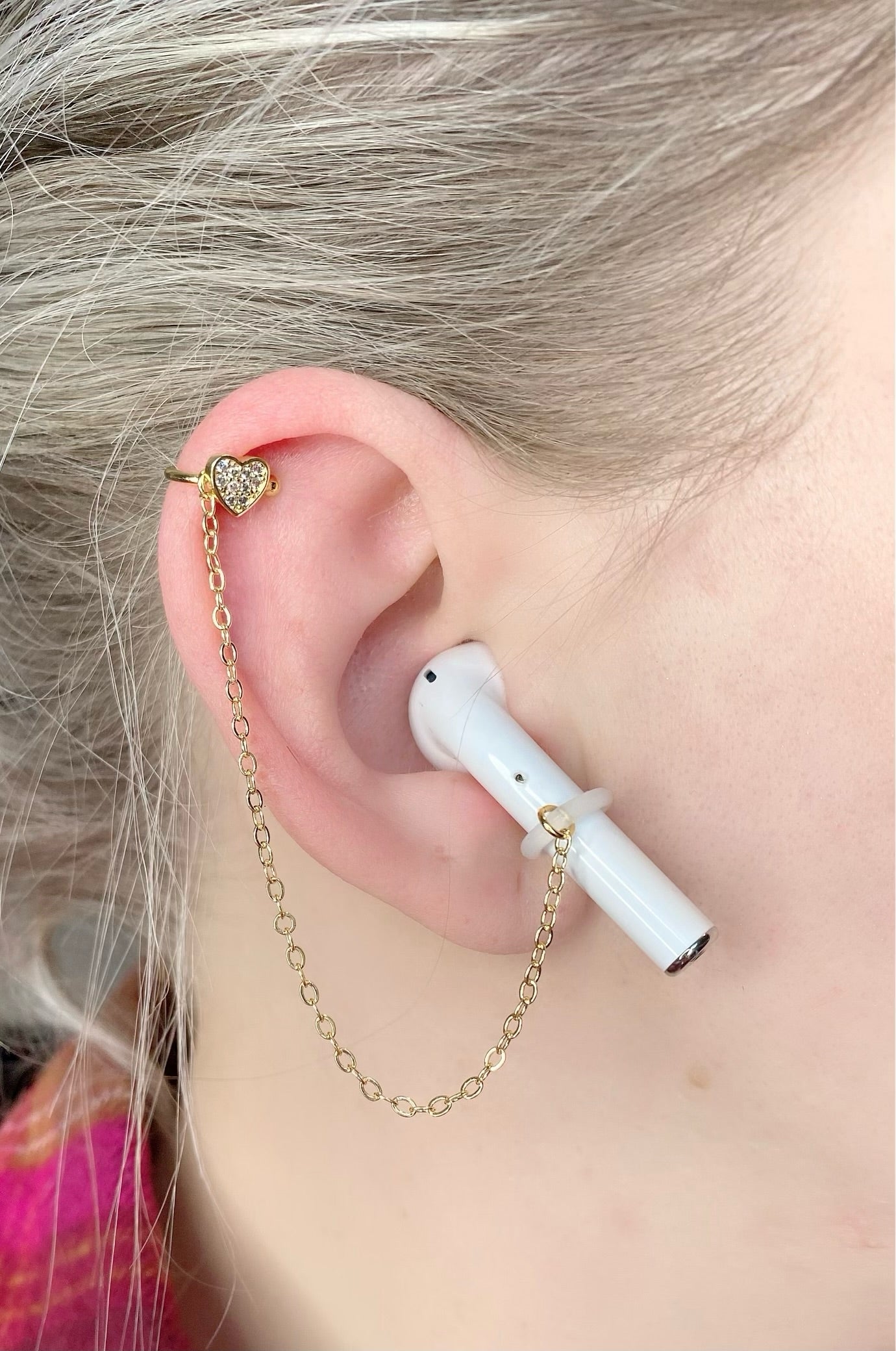 Heart and Star EarLinks (Ear Cuff) - Auriculares inalámbricos